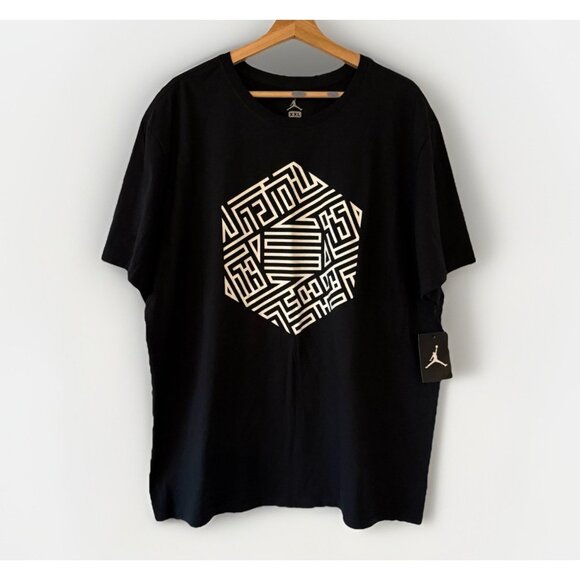 Nike Jordan Michael Jordan Maze Shirt Size 2XL Black Hard To Find Brand New - Picture 1 of 11